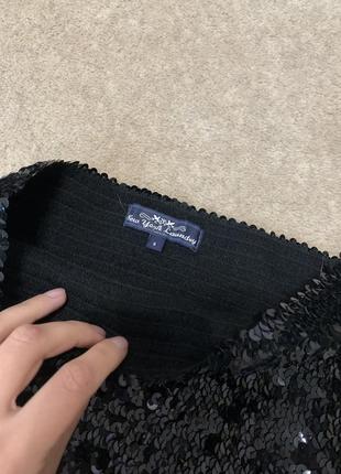 Блискучий шикарний топ гумка чорний 🖤