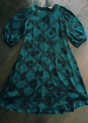 Жіноче плаття красивого лазурного кольору батал 52-54 уцінка1 фото
