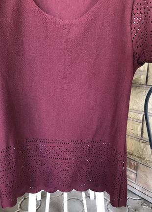 Классный топ/ блуза цвета марсала ❤️2 фото