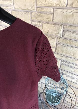 Классный топ/ блуза цвета марсала ❤️3 фото