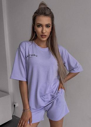 Костюм с шортами женский легкий летний на лето базовый повседневный черный бежевый...