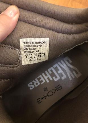 Снікерси кросівки skechers натур замша4 фото