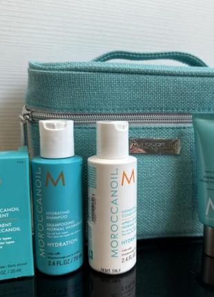 Moroccanoil набор для волос: шампунь, Кондиционер,масло,крем для рук