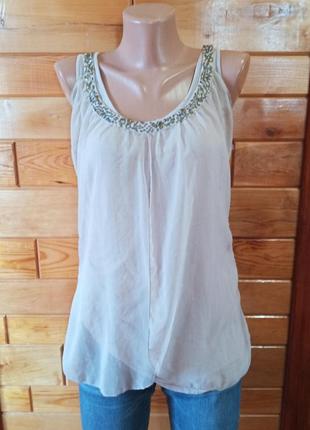 Tom tailor. шелк вискоза майка туника