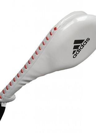 Двойная ракетка для отработки ударов adidas хлопушка  для тхэквондо усиленная профессиональная6 фото