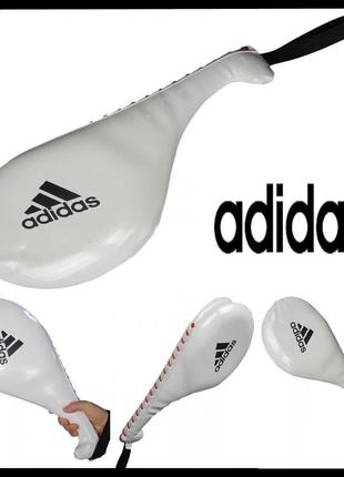Двойная ракетка для отработки ударов adidas хлопушка  для тхэквондо усиленная профессиональная1 фото
