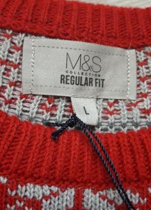 Классный свитер в новогодний принт m& s7 фото