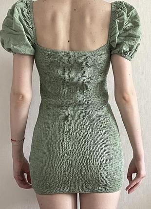 Міні сукня зелена2 фото