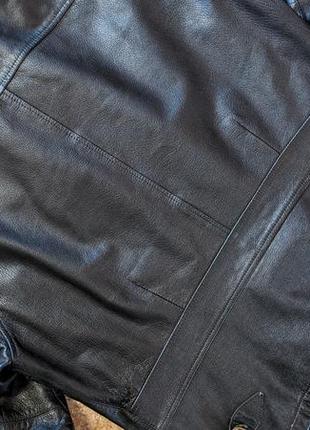 Винтажная кожаная куртка emporio armani5 фото