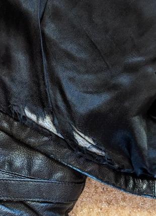 Винтажная кожаная куртка emporio armani8 фото