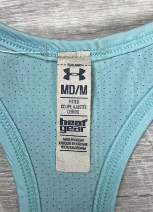 Under armour heatgear майка м размер женская спортивная бирюзовая оригинал3 фото