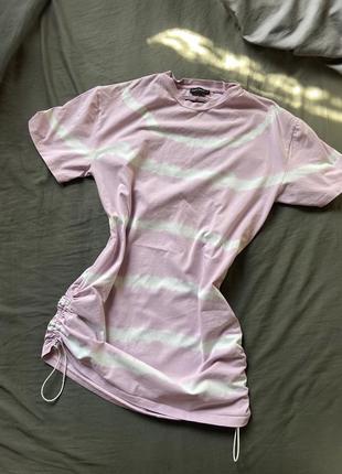 Платье футболка tally weijl с открытой спиной1 фото