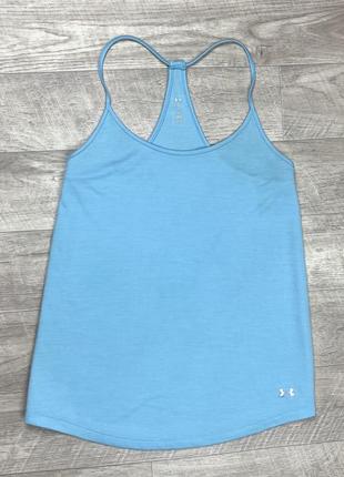 Under armour heatgear майка м размер женская спортивная голубая оригинал