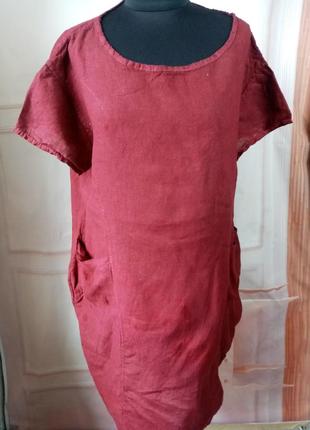 Платье из льна