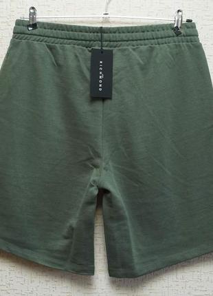 Чоловічі спортивні шорти бермуди john richmond темно-зеленого кольору2 фото