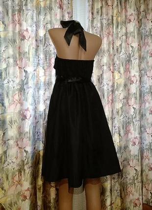 Фирменное тонкое сатиновое платье с фатиновым верхом вказ.xld.замеры3 фото
