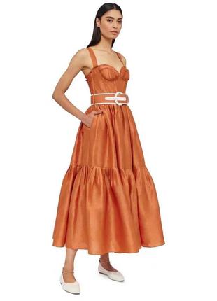 Елегантна сукня-міді на літо leo lin
