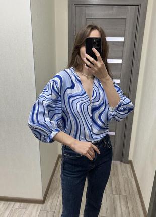 Необычная рубашка zara💙