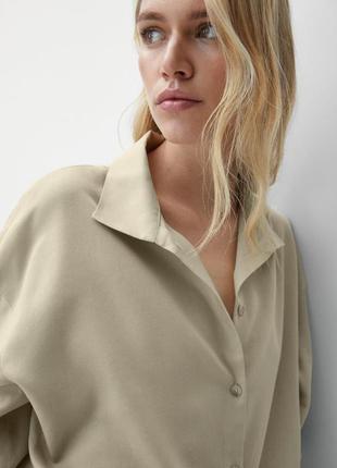 Сорочка оверсайз massimo dutti cos / xs-s2 фото