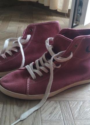 Брендовые замшевые кеды 37
