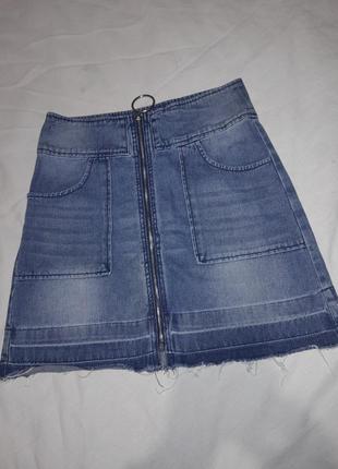 Юбка юбка джинсовая1 фото