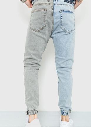 Чоловічі джинси двокольорові сіро - блакитні, regular fit, 29 - 36 р2 фото