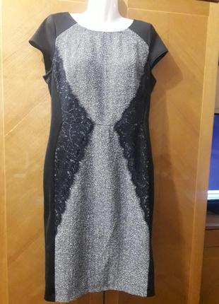 Стильне плаття з вставками мережив bhs р. 14