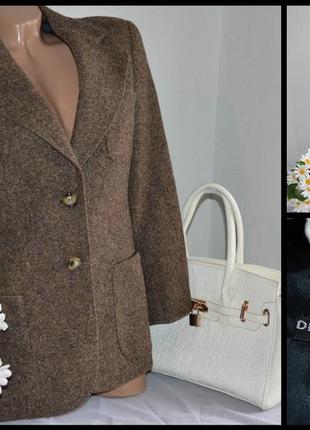 Брендовый пиджак жакет с карманами marcelo linea joseph magnin италия шерсть new wool2 фото