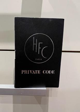 Фірмовий пробник haute fragrance company private code 1,5 мл2 фото