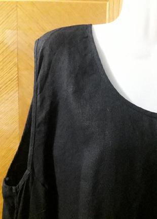 Брендова  100 % льон  блуза  топ р.24 /26 від  box2  ,класичний стиль , базова річ3 фото