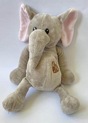 Мягкая игрушка слон с сердечком1 фото