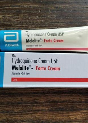 Гідрохінон 4% крем від пігментних плям melalite forte cream usp abbott.