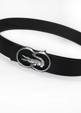 Кожаный ремень lacoste croco