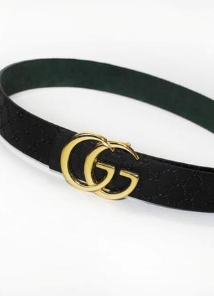 Кожаный ремень gucci gold