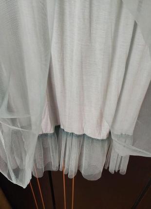 Брендовая юбка из фатина3 фото