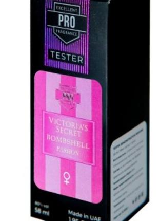 Стойкие духи тестер victoria's secret bombshell passion 58 мл