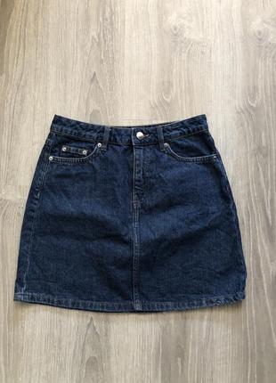 Базовая джинсовая юбка h&amp;m1 фото