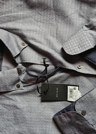 Брендовая фирменная хлопковая рубашка рубашка сорочка next,новая с бирками,размер l-xl.5 фото