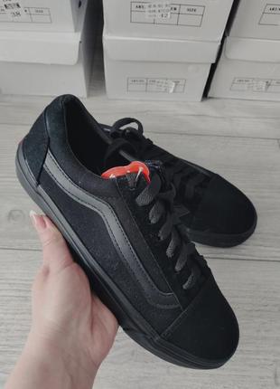 Кеди кроверси чорні текстиль converse 26.5см 3