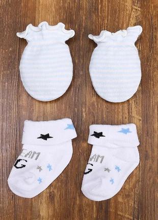 Набір для малятка, шкарпетки та царапки від patpat1 фото