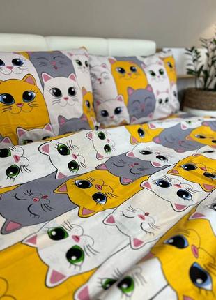 Постільна білизна бязь з котиками
