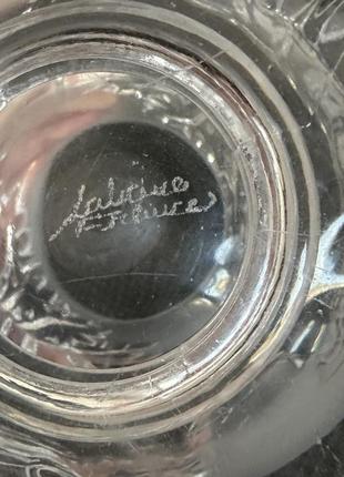 Lalique satin crystal хрусталь сатин винтажная ваза