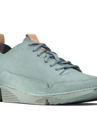 Нубукові кросівки clarks tri spark blue