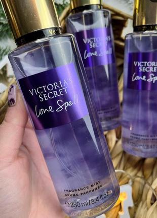 Парфюмированный спрей,мист для тела victoria's secret love spell 250 мл