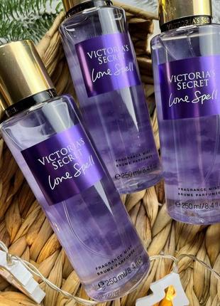 Парфюмированный спрей,мист для тела victoria's secret love spell 250 мл