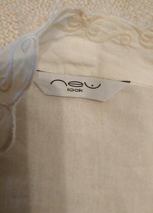 Блуза накидка прошва и вышивка бисером.м9 фото