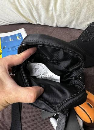 Чоловіча сумка stone island чорна міні 2