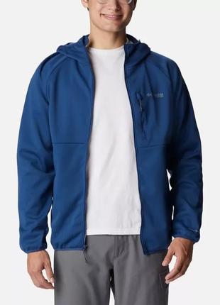 Мужская куртка с капюшоном columbia sportswear pfg terminal stretch softshell hooded jacket7 фото