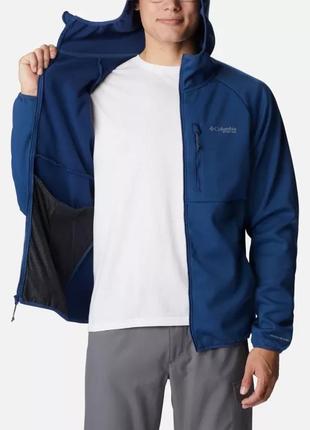 Мужская куртка с капюшоном columbia sportswear pfg terminal stretch softshell hooded jacket5 фото