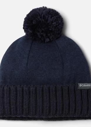 Шапка columbia sportswear sweater weather pom beanie темный ночной вереска